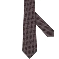 Шелковый галстук с геометричным узором