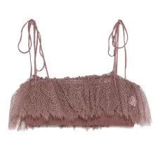 укороченный топ с кружевом укороченный топ с кружевом