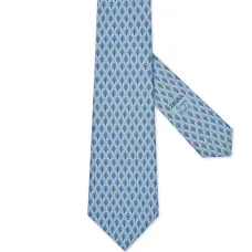 Шелковый галстук с принтом