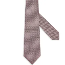 Шелковый галстук с геометричным узором