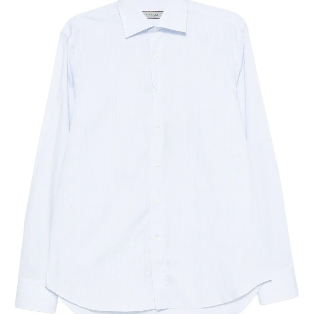 Рубашка в тонкую полоску