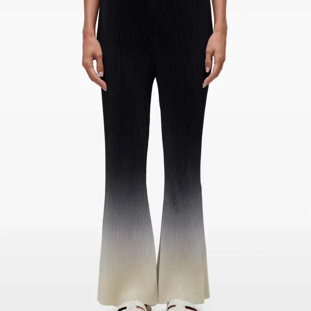 Плиссированные брюки с эффектом омбре