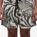 Шорты с кулиской и тигровым принтом