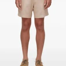 Льняные шорты-бермуды