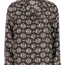 Рубашка с цветочным принтом