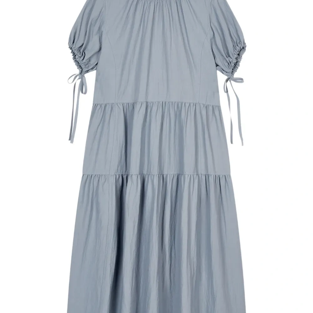 Ярусное платье с лентой