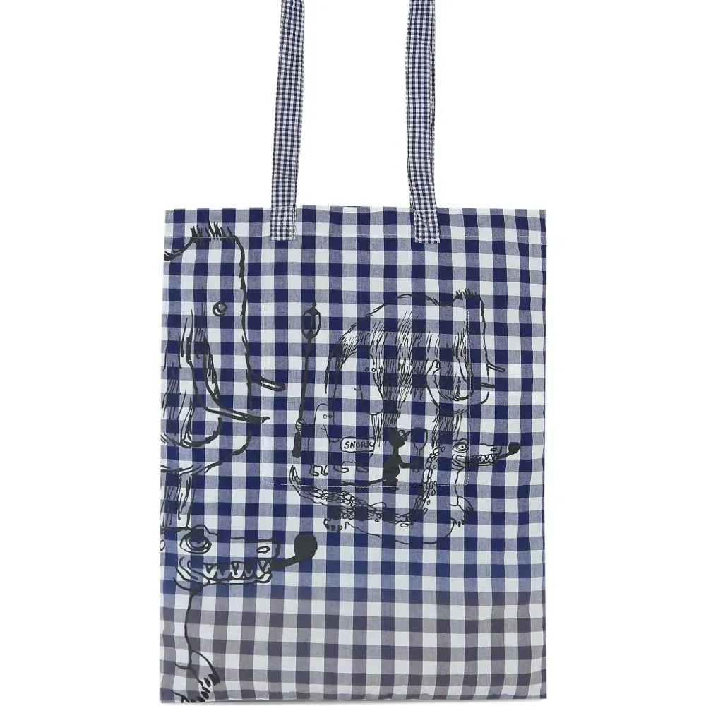 сумка-тоут в клетку гингем сумка-тоут в клетку гингем