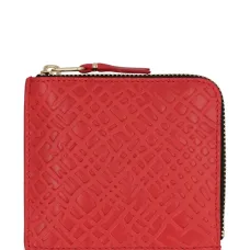 Кошелек на молнии с тиснением