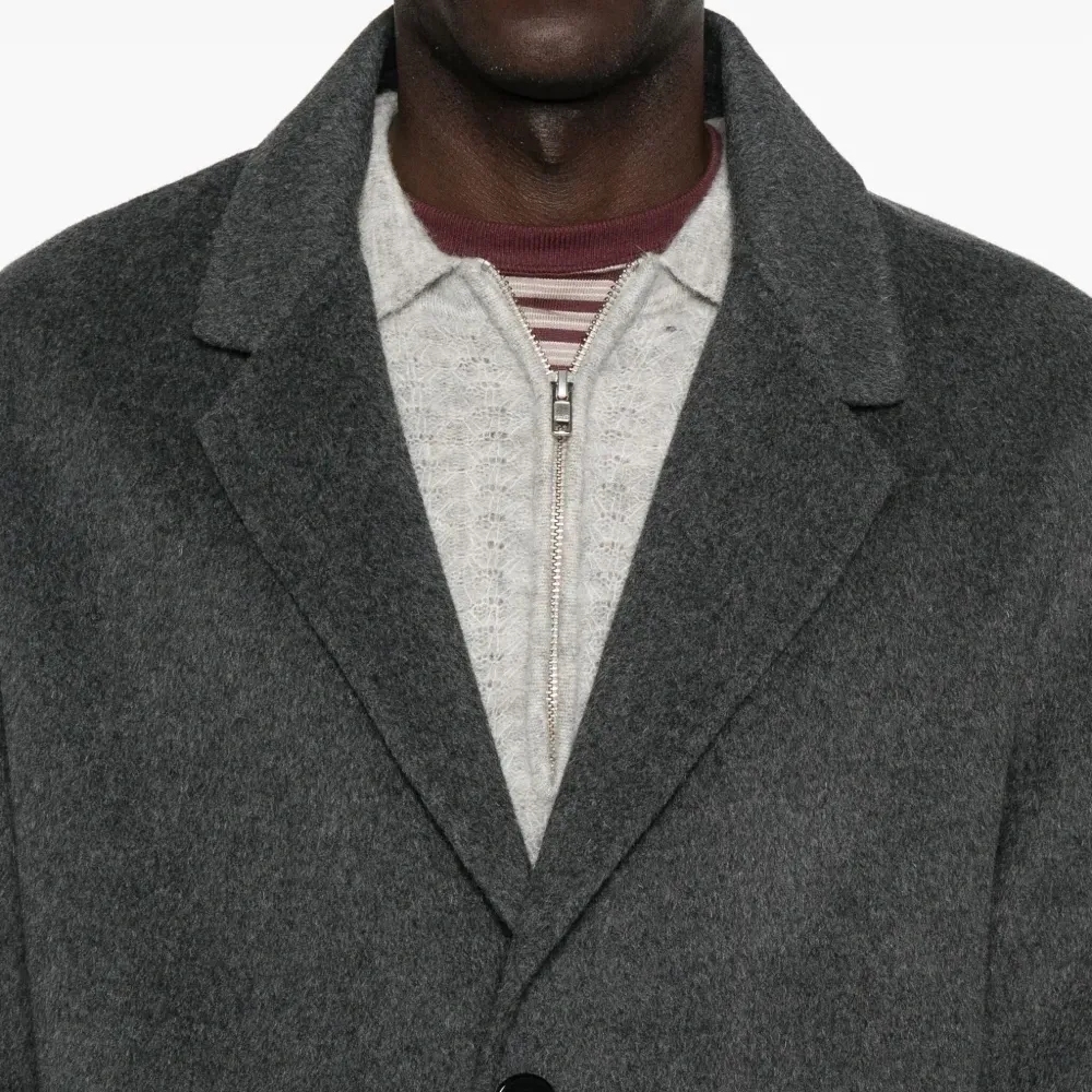 Однобортное пальто