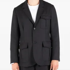 Пиджак с накладными карманами