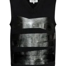 шерстяной жилет с V-образным вырезом