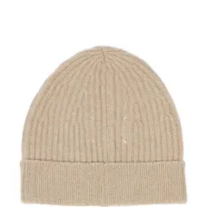 Шерстяная шапка бини в рубчик Шерстяная шапка бини в рубчик