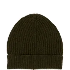Шерстяная шапка бини в рубчик Шерстяная шапка бини в рубчик