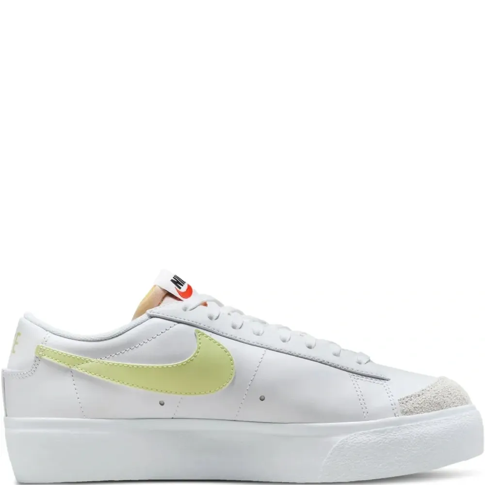 кеды Blazer Low Platform White Life Lime
