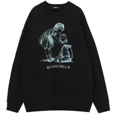 Толстовка с графичным принтом