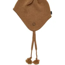 Шерстяная шапка бини с кисточкой