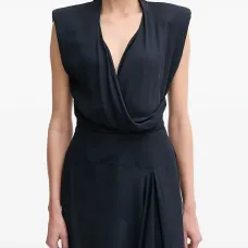 Платье миди без рукавов