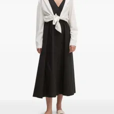 Платье миди с кулиской