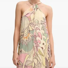 Платье макси с цветочным принтом