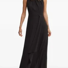 Платье макси со складками