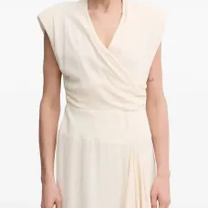 Платье миди с драпировкой