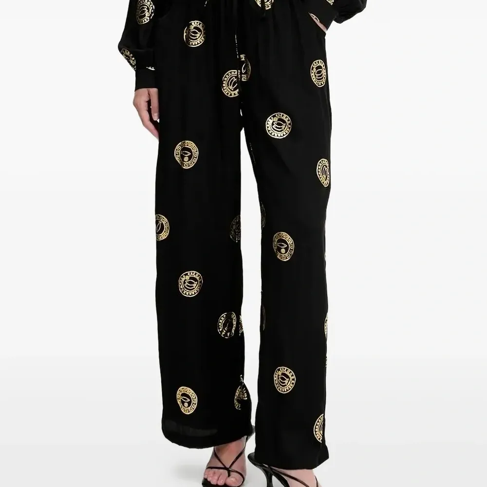 Брюки палаццо с кулиской