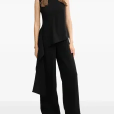 Драпированный комбинезон асимметричного кроя