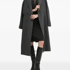 Платье миди с длинными рукавами