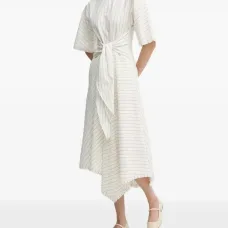 Платье в тонкую полоску