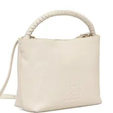 Сумка-сэтчел с плетеной ручкой