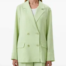 Двубортный пиджак в тонкую полоску