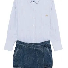 платье мини из денима платье мини из денима