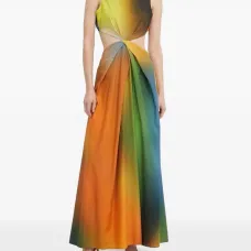 Платье макси с вырезами