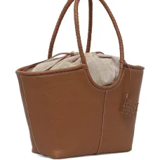 Сумка-тоут с плетеной ручкой