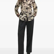 Рубашка с цветочным принтом