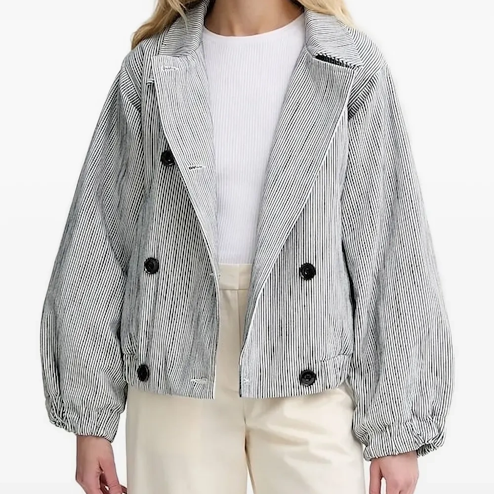 Куртка оверсайз в полоску