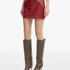 Юбка мини с карманами на молнии