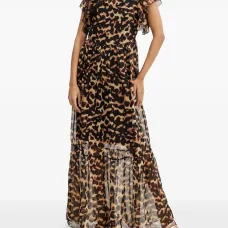 Платье с оборками