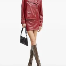 Байкерская куртка на молнии