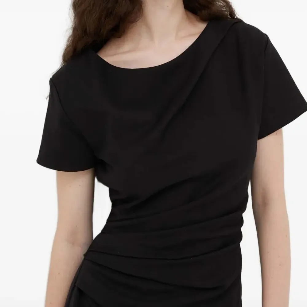 Платье миди со сборками