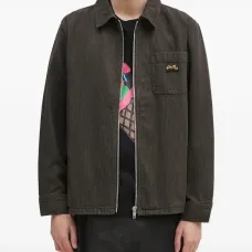 Полосатая куртка на молнии