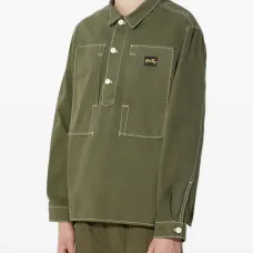 Рубашка с контрастной строчкой