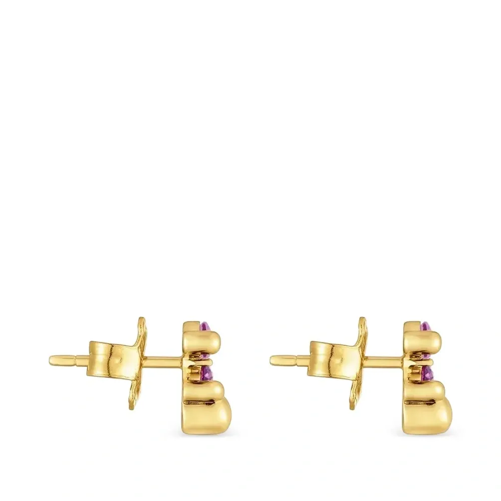 Серьги-гвоздики Bear LGG