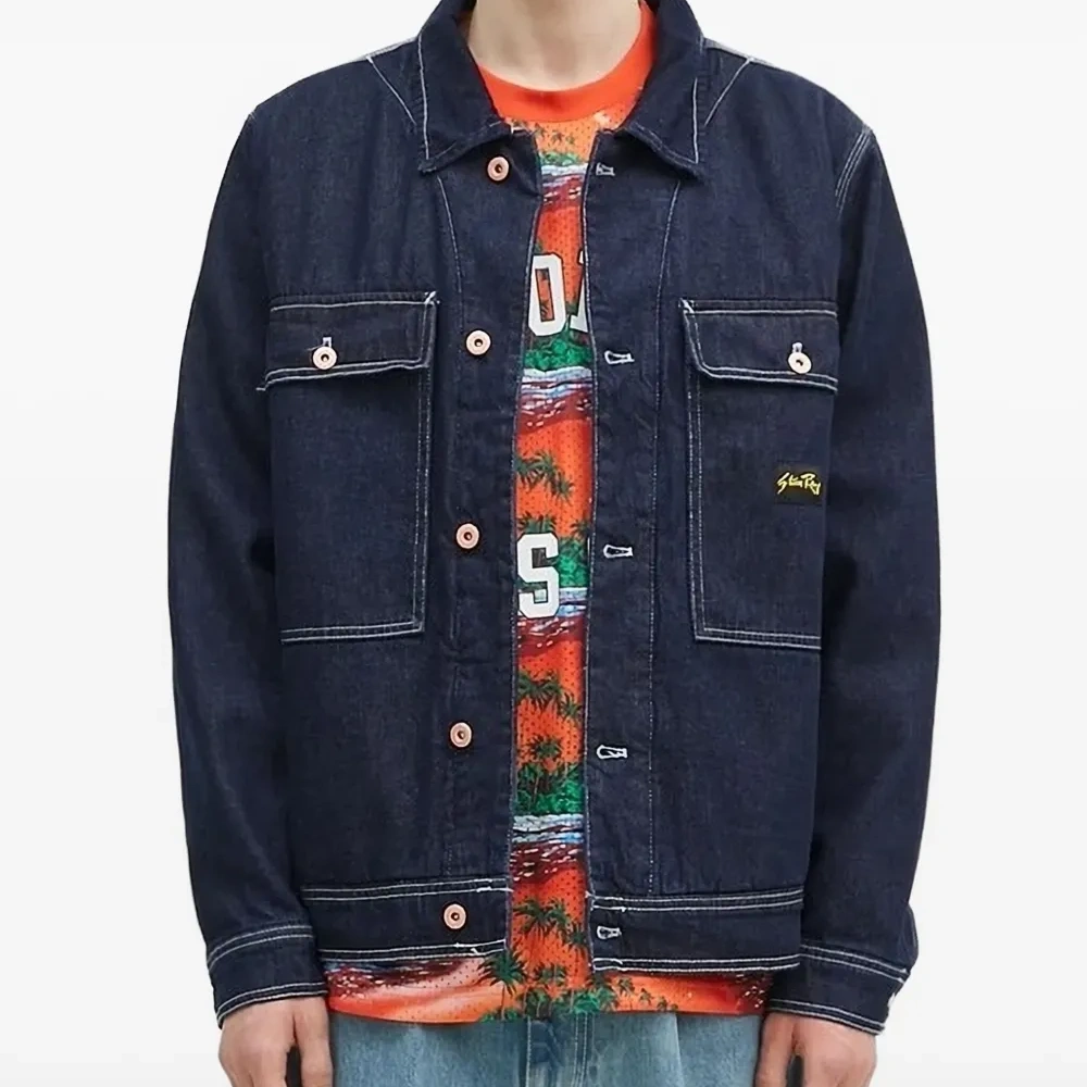 Джинсовая куртка Coverall с контрастной строчкой