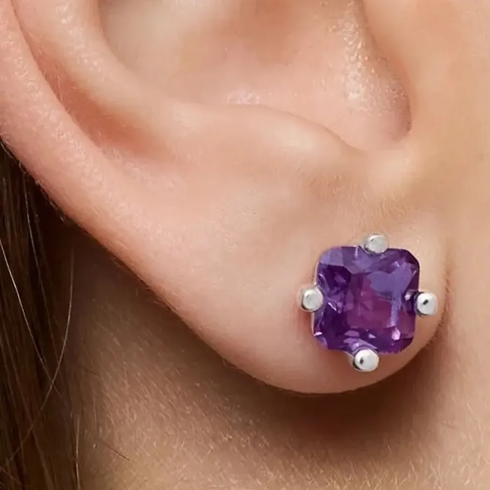 Серьги Bear LGG с аметистом