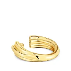 Кольцо с цветочным декором