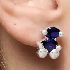 Серьги в форме медведя