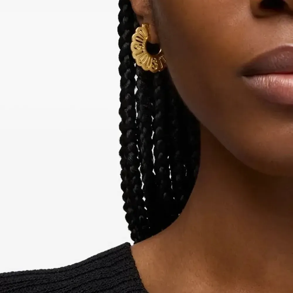 Серьги-кольца с логотипом Серьги-кольца с логотипом