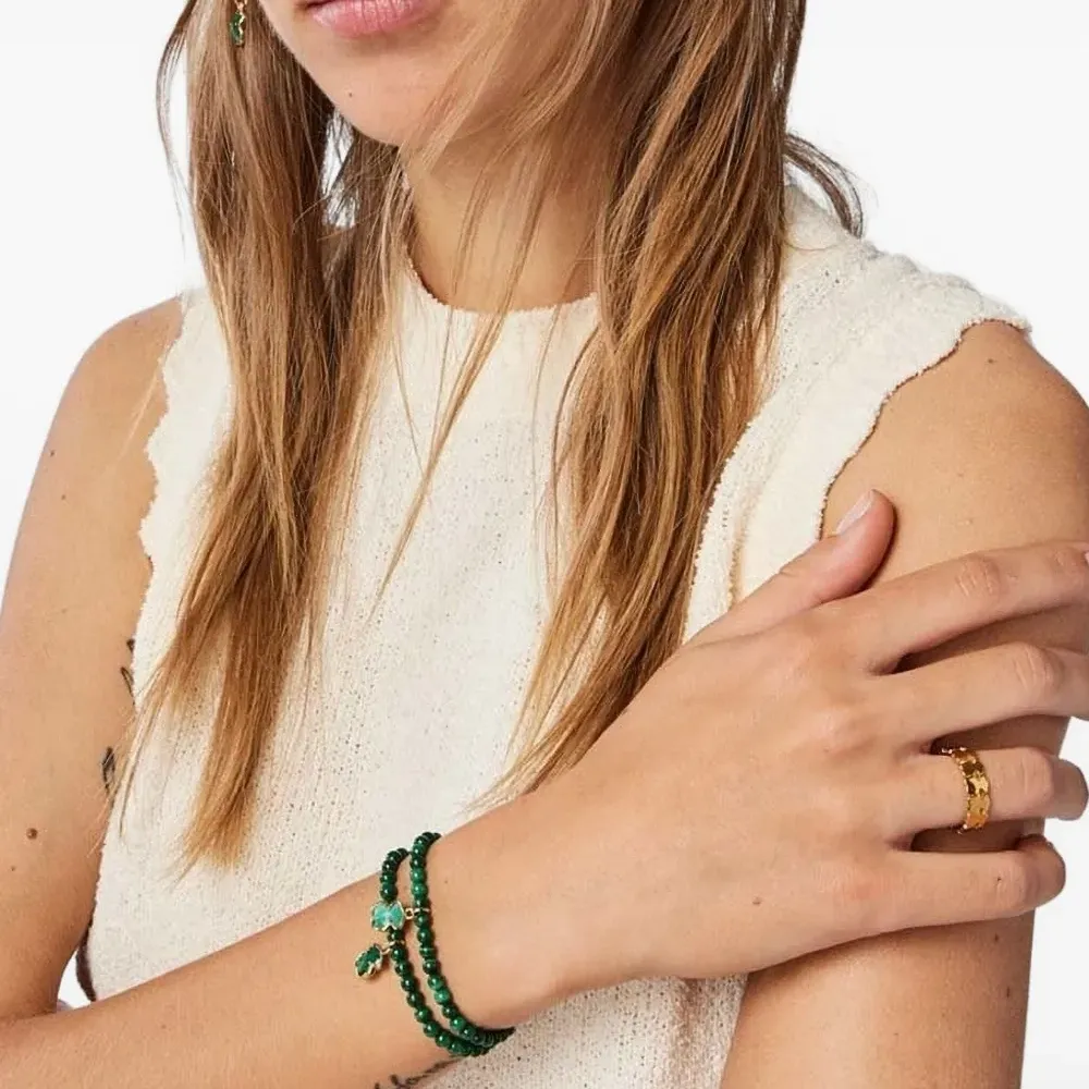 Браслет с малахитом