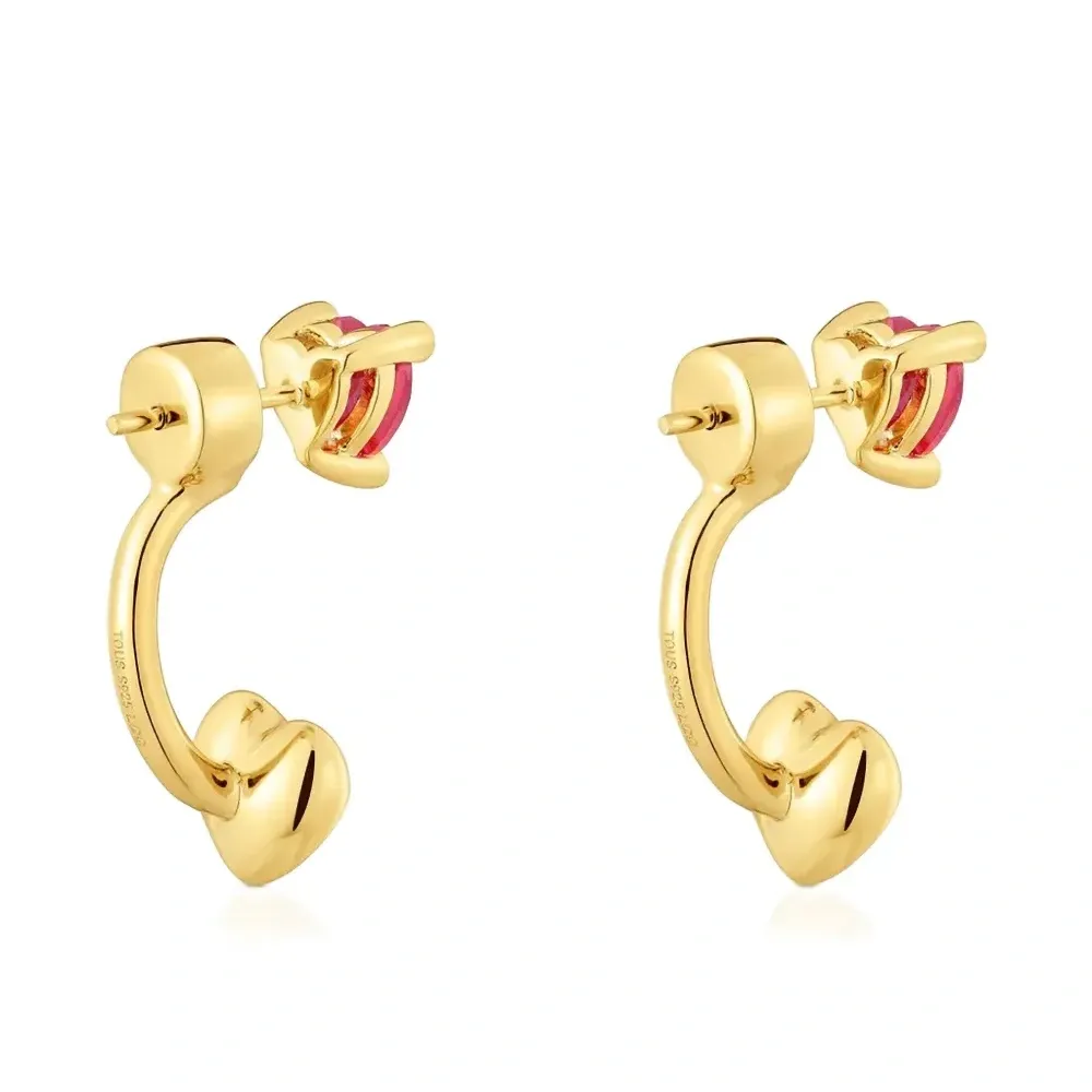 Серьги с рубинами